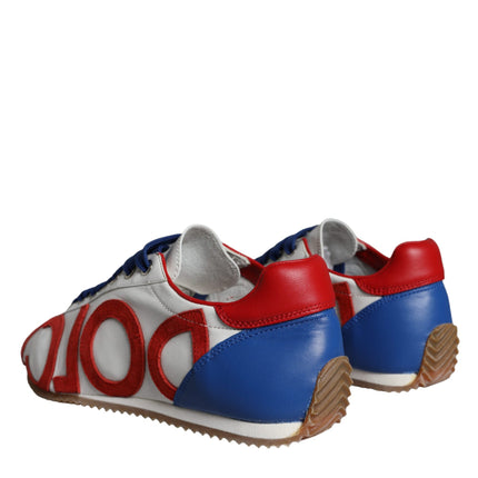 Multicolor Leather Logo Casual Sneakers Shoes