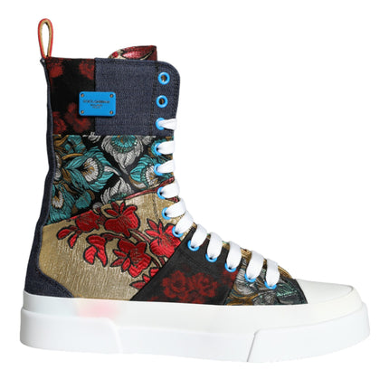 Multicolor Patchwork Logo High Top Sneakers Shoes