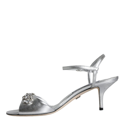 Silver Crystal AnkleStrap Keira Sandals Shoes