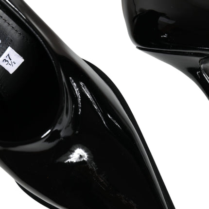 Black Patent Leather High Heels Pumps Shoes