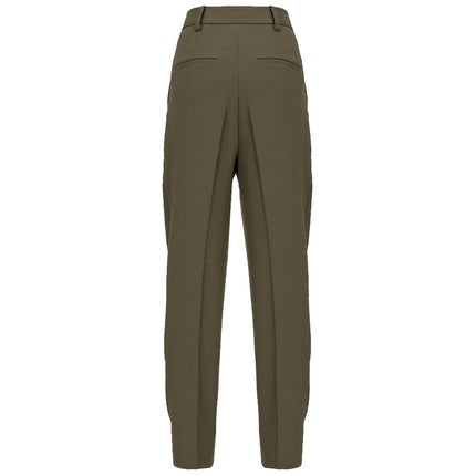 Green Polyester Jeans & Pant