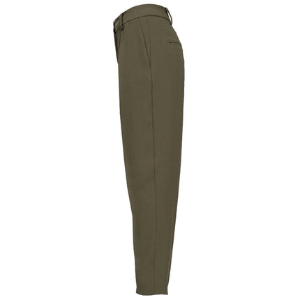 Green Polyester Jeans & Pant