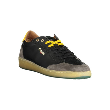 Black Polyester Sneaker