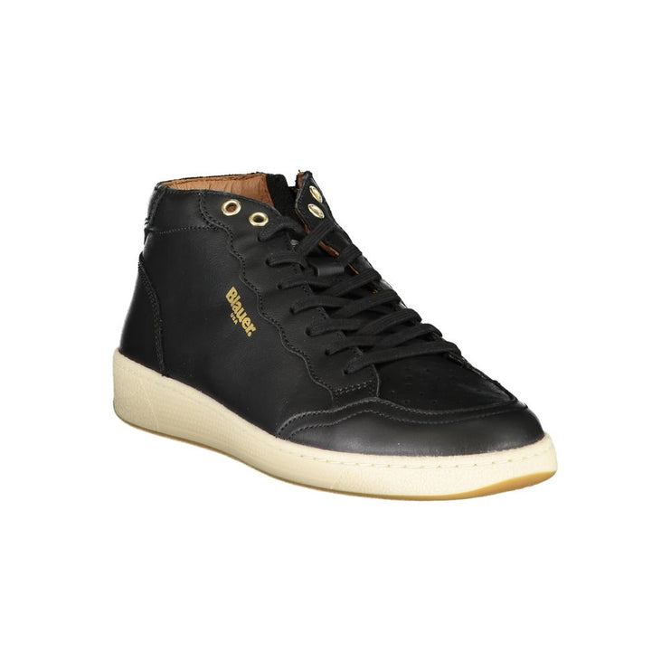 Black Polyester Sneaker