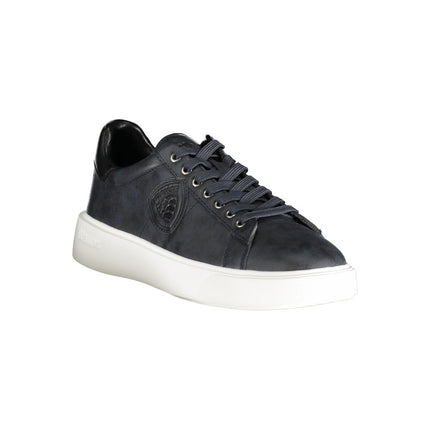 Blue Polyester Sneaker