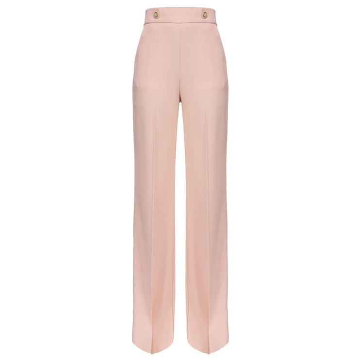 Pink Polyester Jeans & Pant