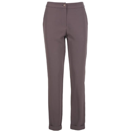 Gray Polyester Jeans & Pant