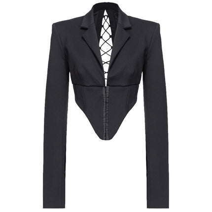 Black Viscose Suits & Blazer