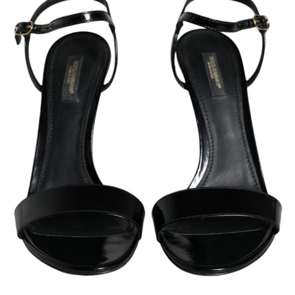 Black KEIRA Heels Ankle Strap Sandals Shoes