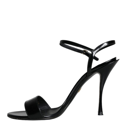 Black KEIRA Heels Ankle Strap Sandals Shoes