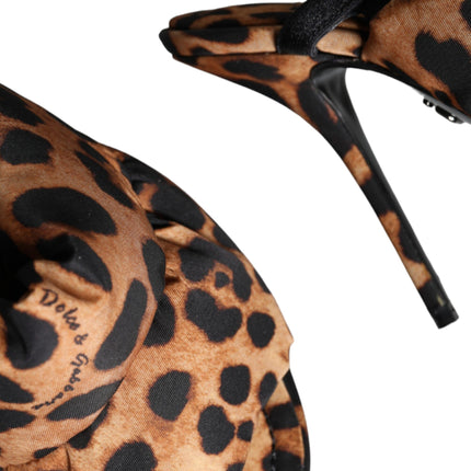 Brown Leopard Keira Slingback Sandals Shoes