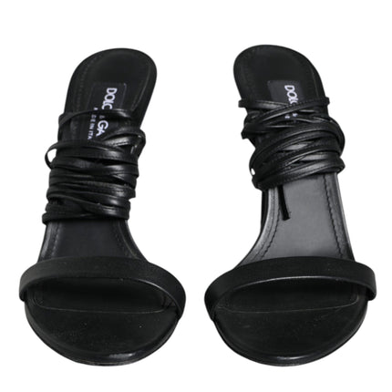 Black Keira Sandals Stilettos Strap Shoes