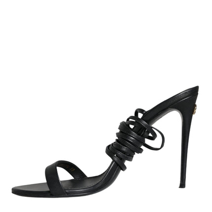 Black Keira Sandals Stilettos Strap Shoes