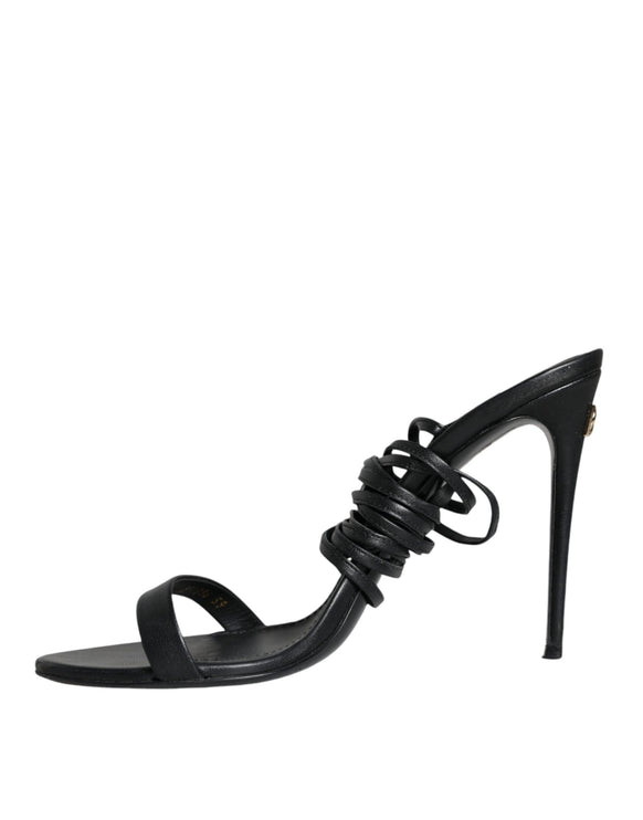 Black Keira Sandals Stilettos Strap Shoes