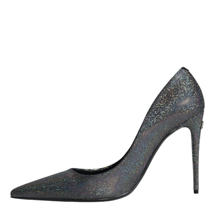 Multicolor Strass Leather Heels Pumps Shoes