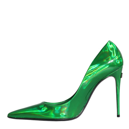 Green Patent Leather High Heels Pumps Shoes