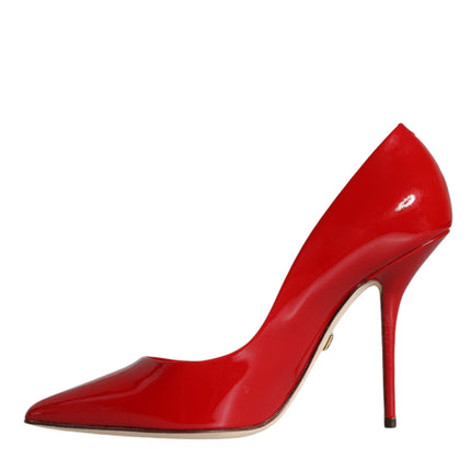 Red Patent Leather High Heels Pumps Shoes