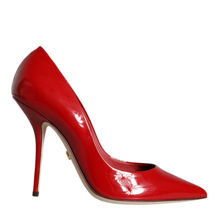 Red Patent Leather High Heels Pumps Shoes