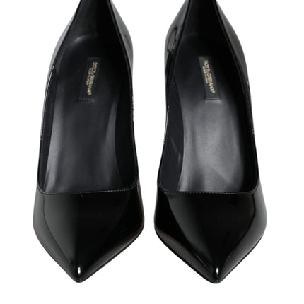 Black Patent Leather Bellucci Pumps Heels Shoes