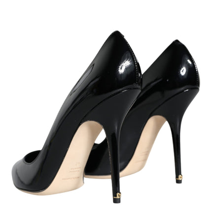 Black Patent Leather Bellucci Pumps Heels Shoes