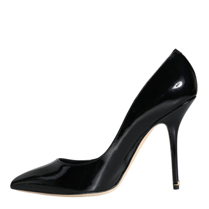 Black Patent Leather Bellucci Pumps Heels Shoes