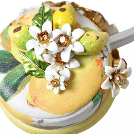 Lemon Crystal Floral Headset Audio Headphones