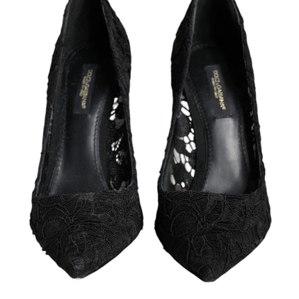 Black Taormina Lace Bellucci Pumps Shoes