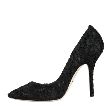 Black Taormina Lace Bellucci Pumps Shoes