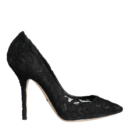 Black Taormina Lace Bellucci Pumps Shoes