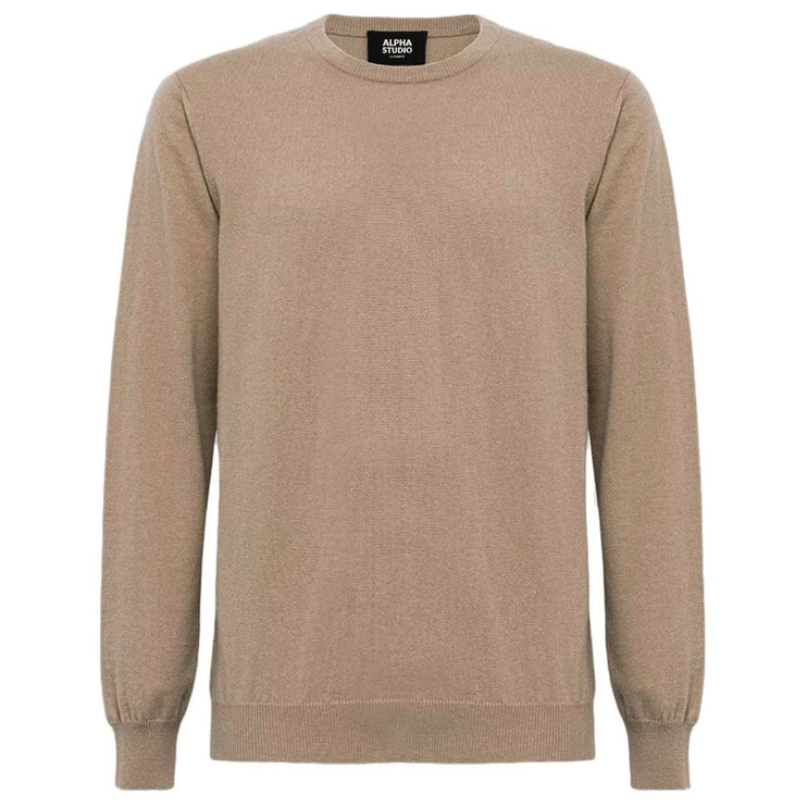 Brown Wool Vergine Sweater