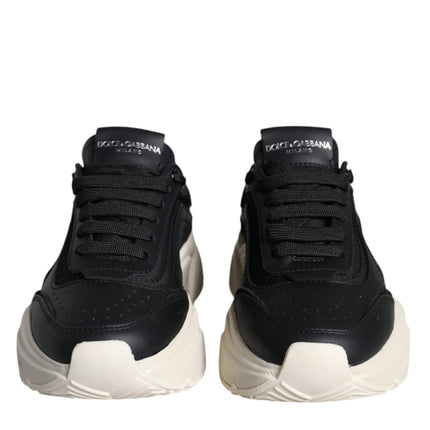 Black White DAYMASTER Leather Sneakers Shoes