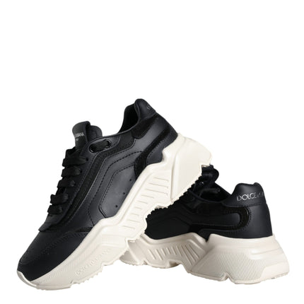 Black White DAYMASTER Leather Sneakers Shoes