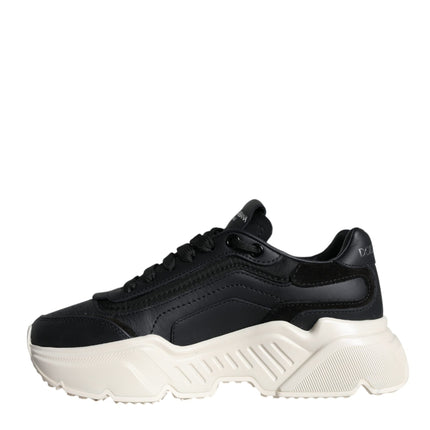 Black White DAYMASTER Leather Sneakers Shoes