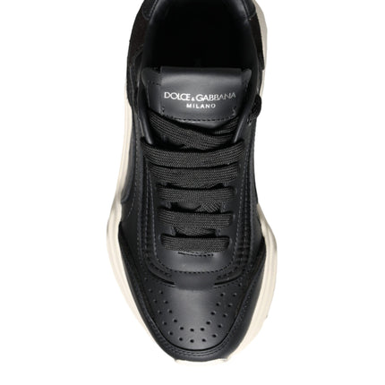 Black White DAYMASTER Leather Sneakers Shoes