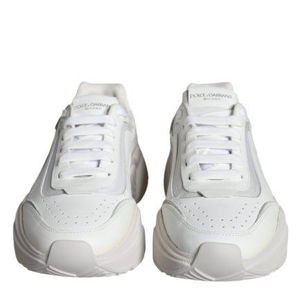 White DAYMASTER Calf Leather Sneakers Shoes