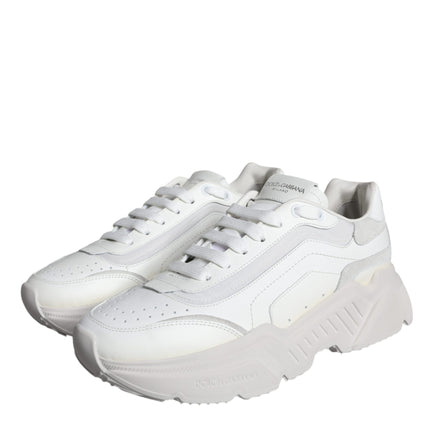 White DAYMASTER Calf Leather Sneakers Shoes