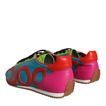 Multicolor Leather Logo Casual Sneakers Shoes