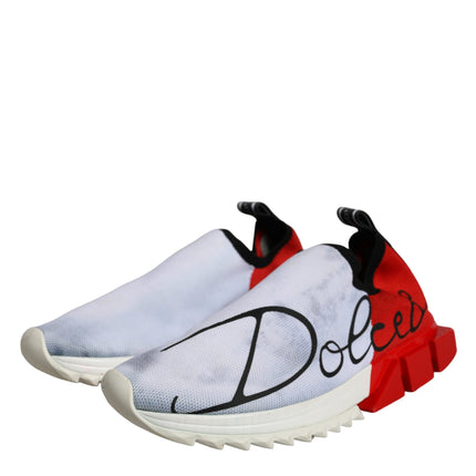 Red White Logo Sorrento Sneakers Shoes