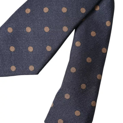 Black Dotted Fantasy Silk Adjustable Men Tie