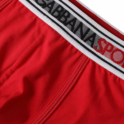 Red Cotton Stretch Regular Boxer Shorts Underwear