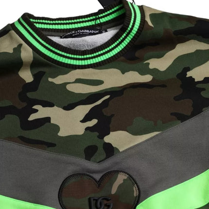 Multicolor Camouflage Sweatshirt Sweater