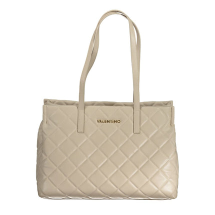 Beige Polyethylene Handbag