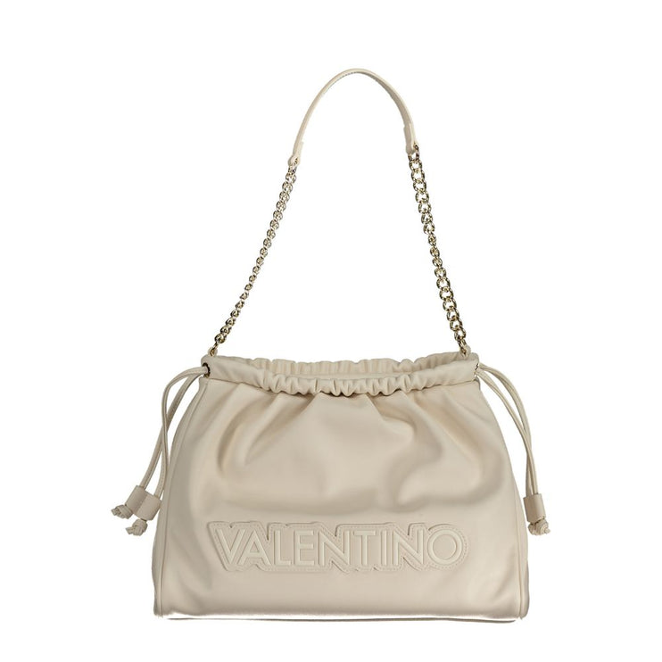 Beige Polyethylene Handbag