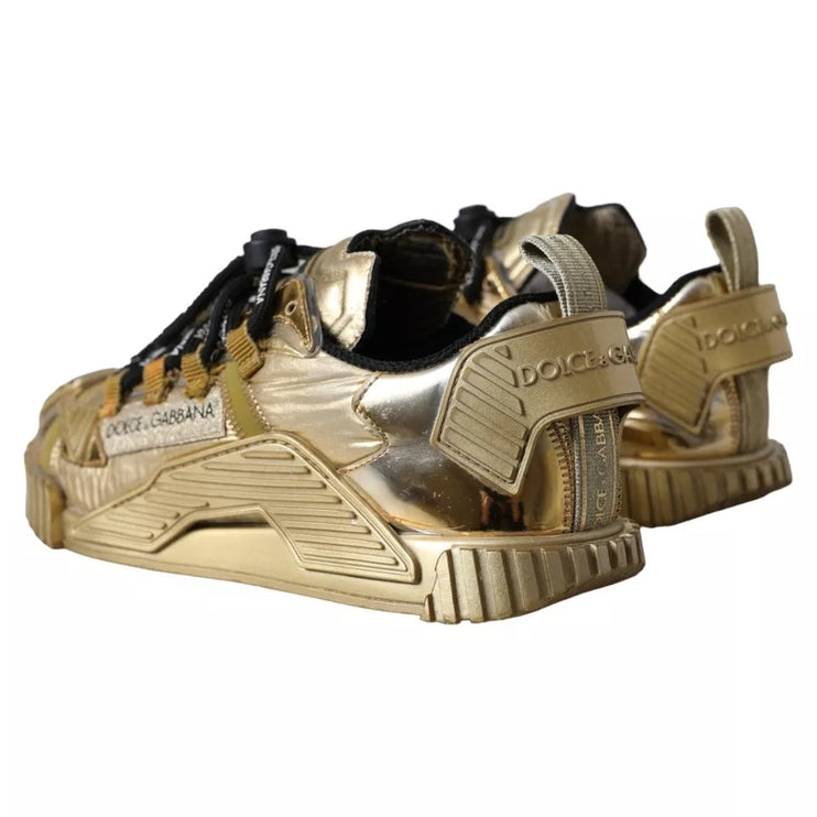 Metallic Gold NS1 Low Top Sneakers Shoes