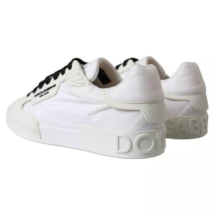 White Portofino Logo Low Top Trainers Sneakers Shoes