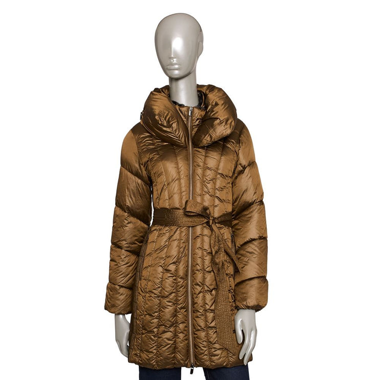 Brown Polyester Women Jacket