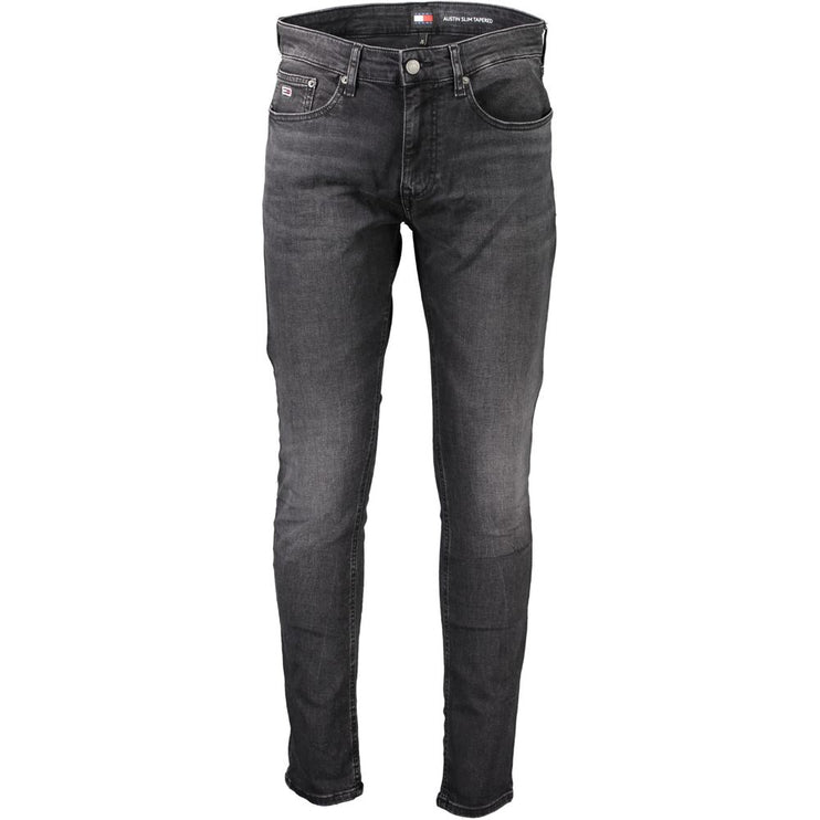 Black Cotton Jeans & Pant