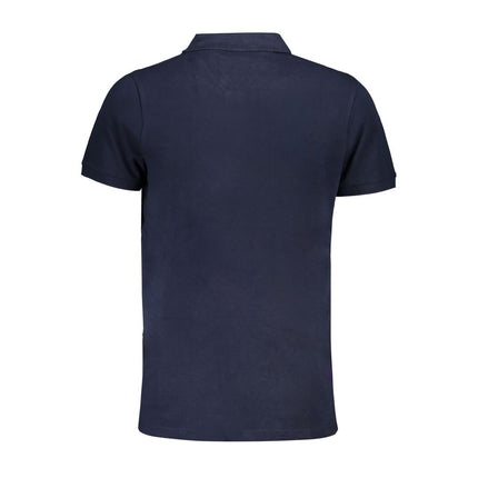 Blue Cotton Polo Shirt