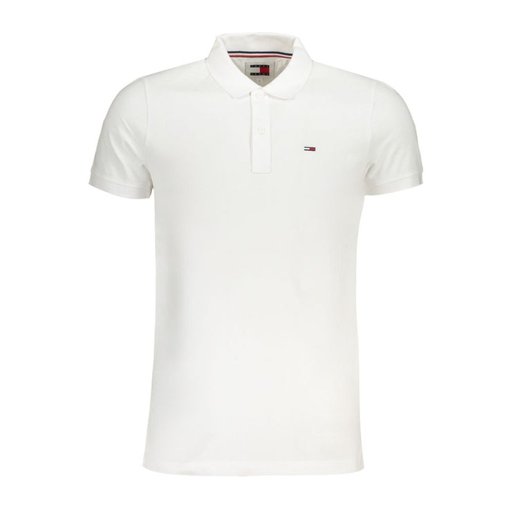 White Cotton Polo Shirt