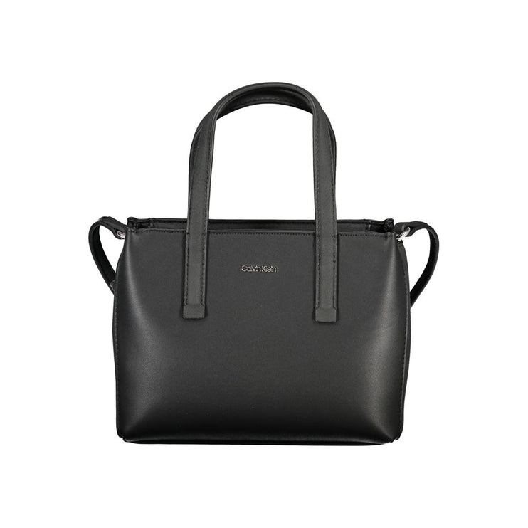 Black Polyester Handbag